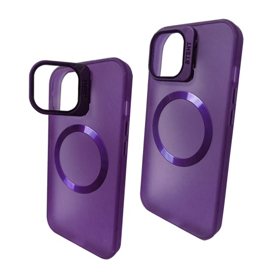 Capa de Proteção de Fusão de Silicone para Apple iPhone 15 Pro Max Roxo